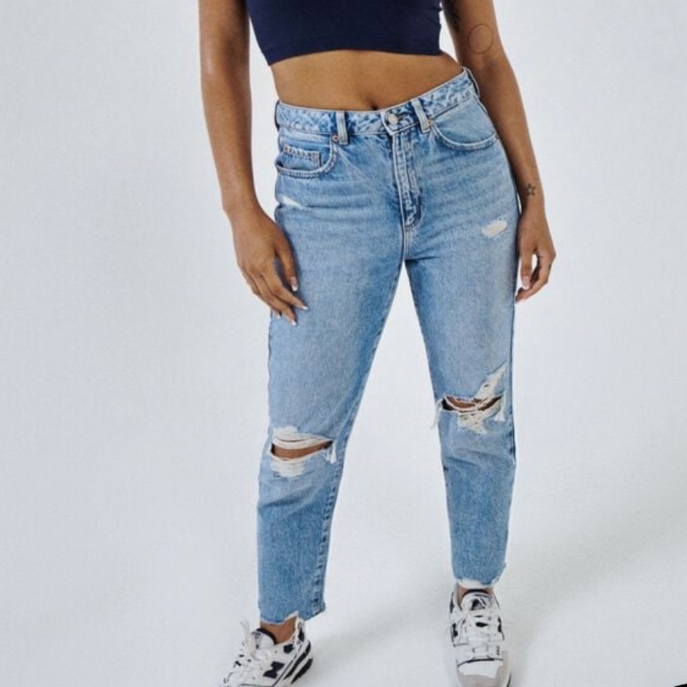 Garage Denim Mom Distressed Jeans - Picture 12 of 14